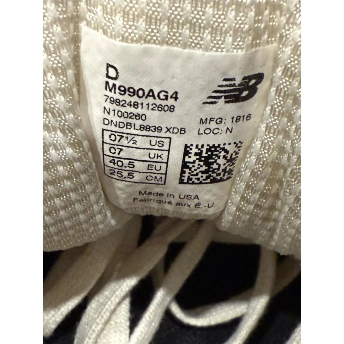 New Balance shoes - New Balance 990 v4 - M990AG4 - Ivory 9
