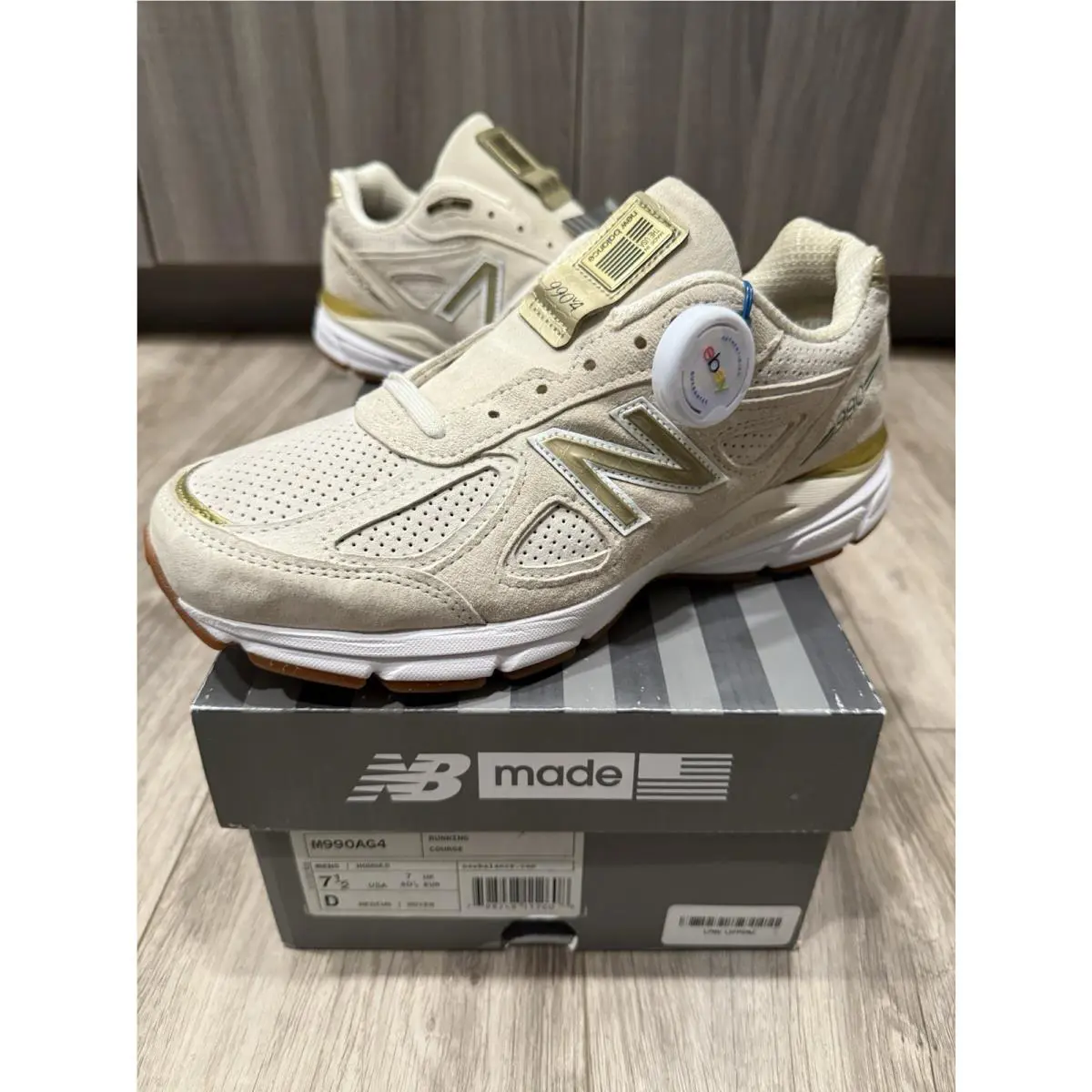 New Balance shoes - New Balance 990 v4 - M990AG4 - Ivory 0