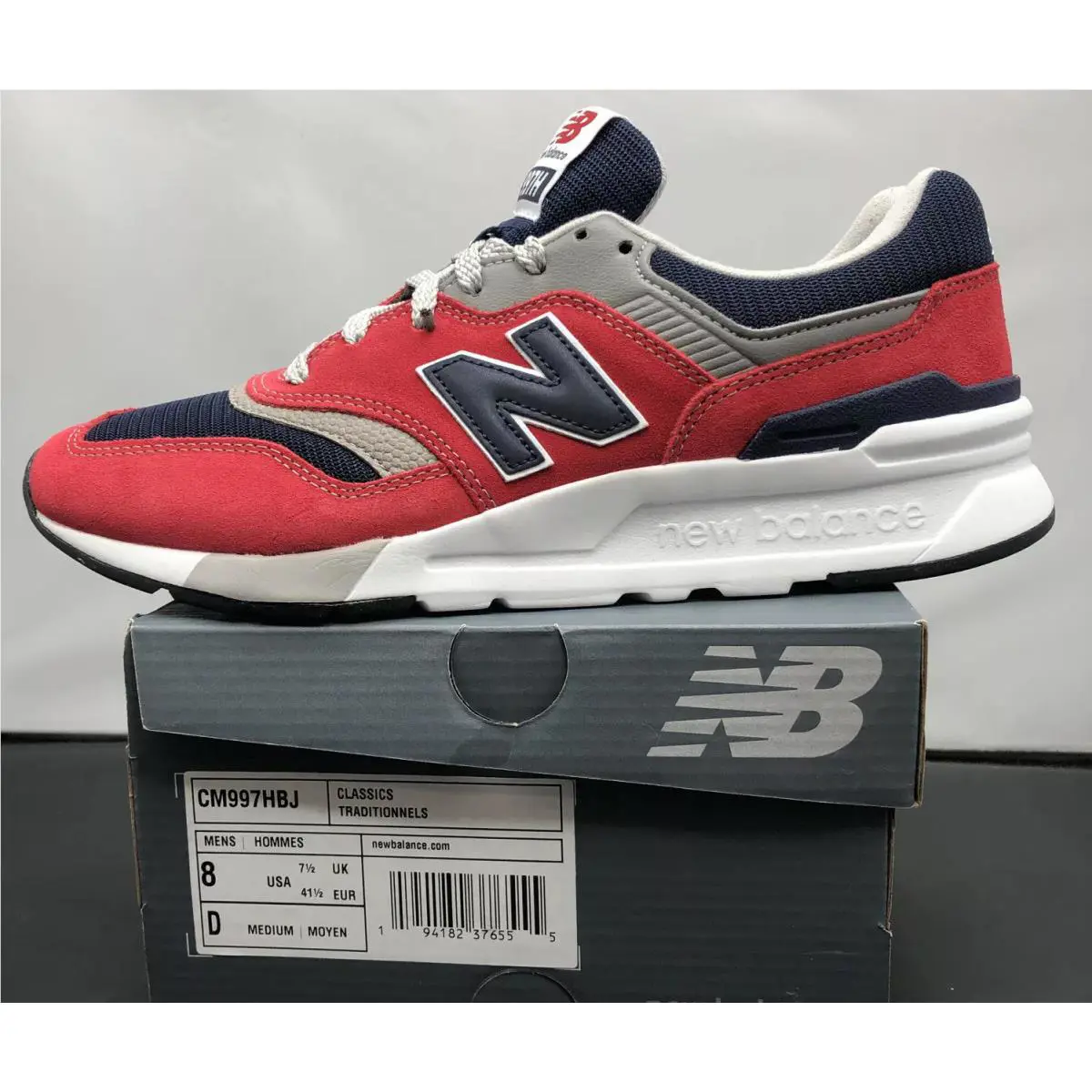 New Balance shoes - CM997HBQ - NB 997 - Red Gray, Manufacturer: Red Gray (UPC: 194182376555) 1