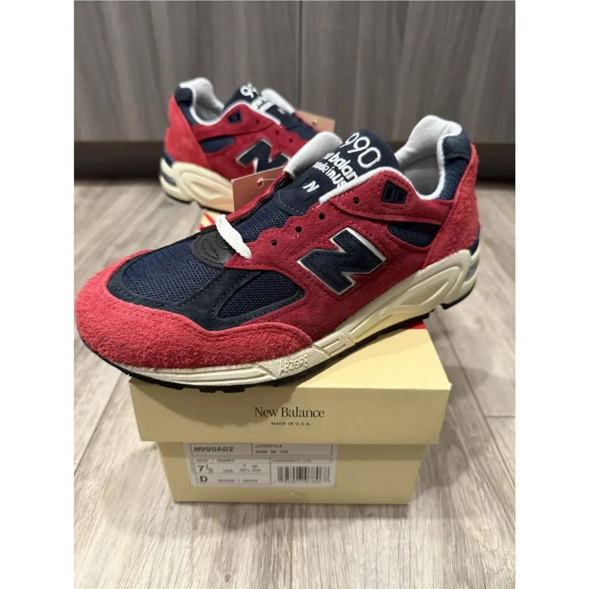 New Balance shoes - New Balance 990 v2 - M990AD2 - Red 0