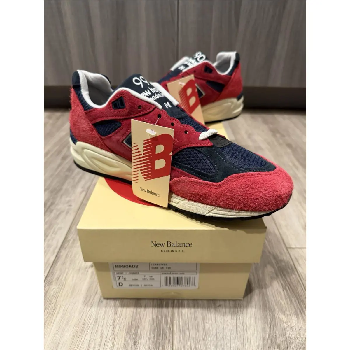 New Balance shoes - New Balance 990 v2 - M990AD2 - Red 1