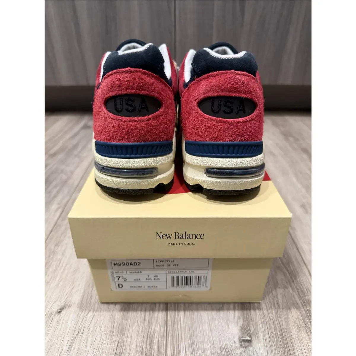 New Balance shoes - New Balance 990 v2 - M990AD2 - Red 5