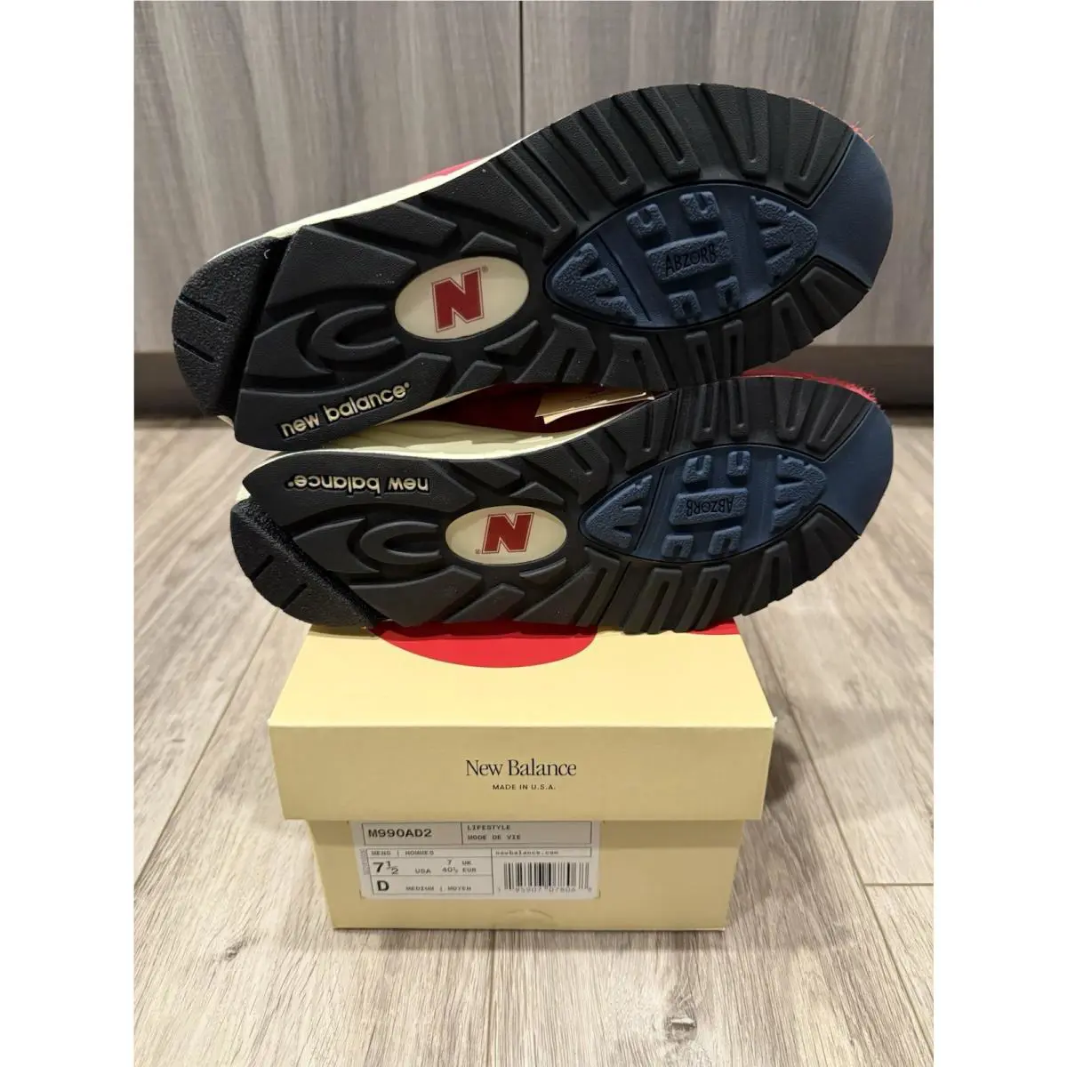 New Balance shoes - New Balance 990 v2 - M990AD2 - Red 7