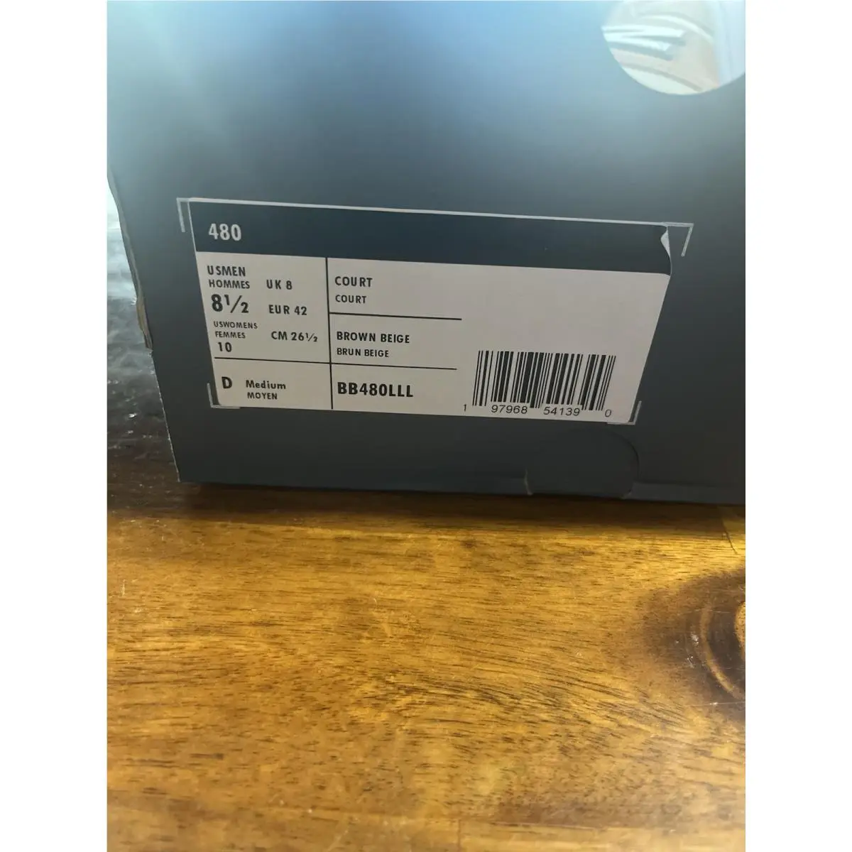 New Balance shoes - New Balance 480 - BB480LLL - Grey Landslide Linen (UPC: 0197968541390) 0
