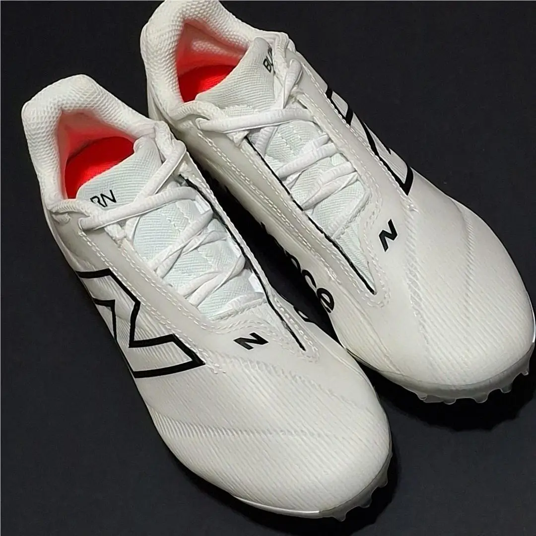 New Balance BURNLW4 Burn X4 Lacrosse Cleats Women’s 5.5 White/black - White