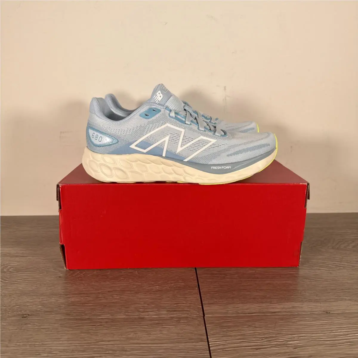 New Balance shoes - New Balance 680v8 - Quarry Blue with Chrome Blue and Sea Salt 3