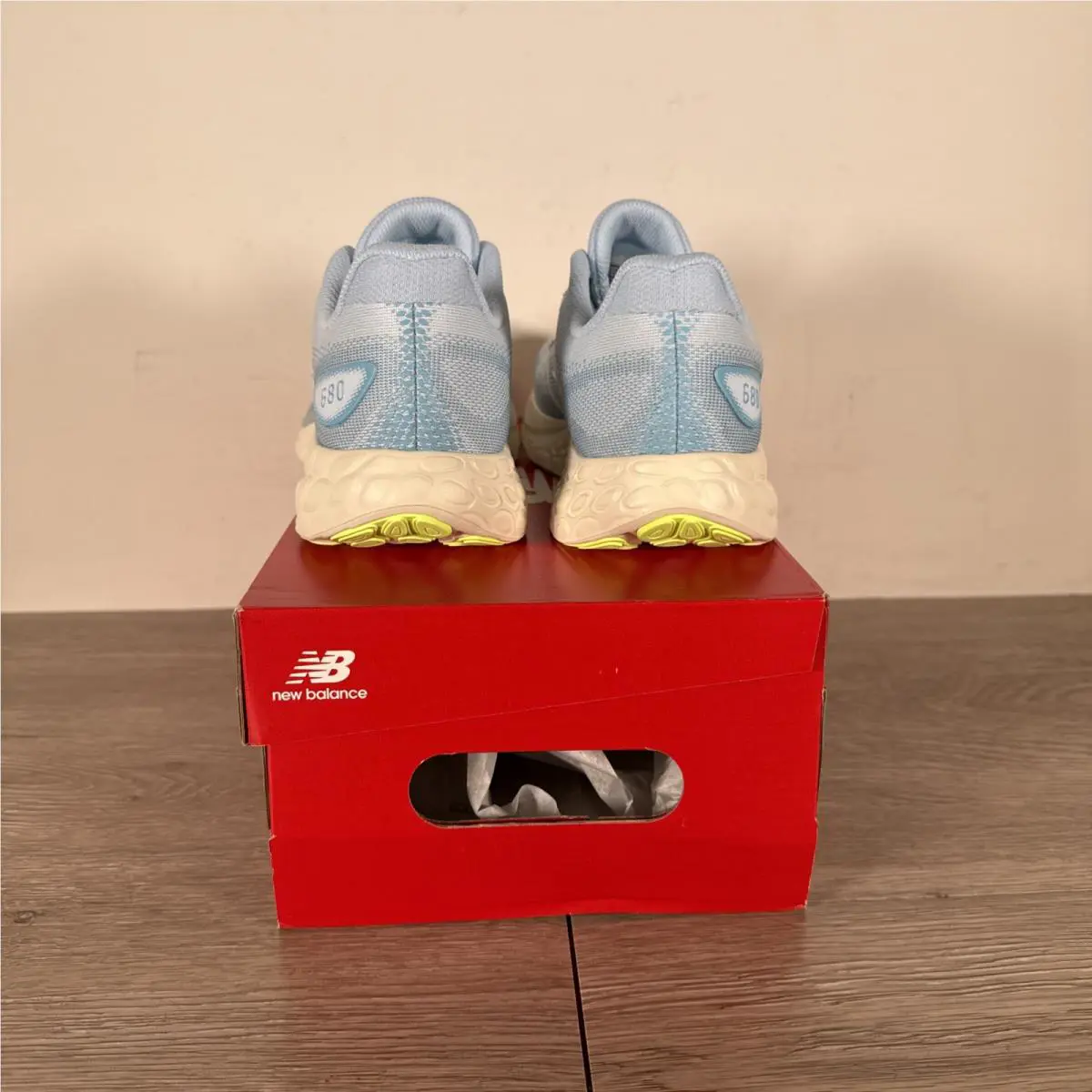 New Balance shoes - New Balance 680v8 - Quarry Blue with Chrome Blue and Sea Salt 4