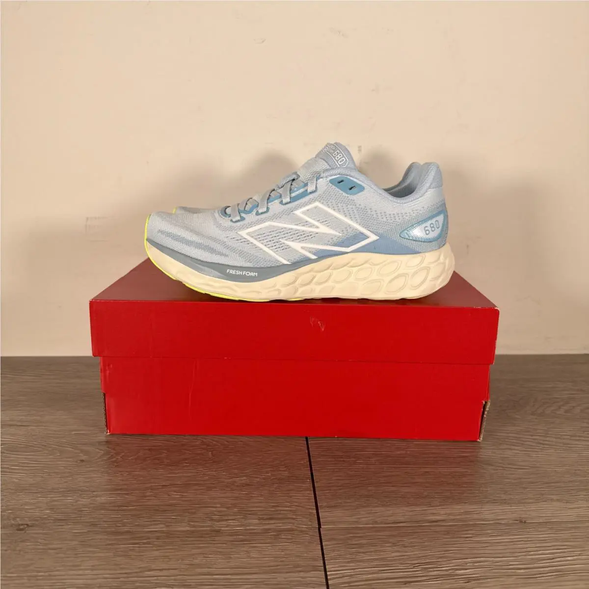 New Balance shoes - New Balance 680v8 - Quarry Blue with Chrome Blue and Sea Salt 5