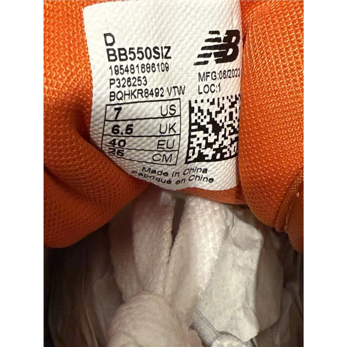 New Balance shoes - New Balance 550 - BB550SIZ - Orange 9