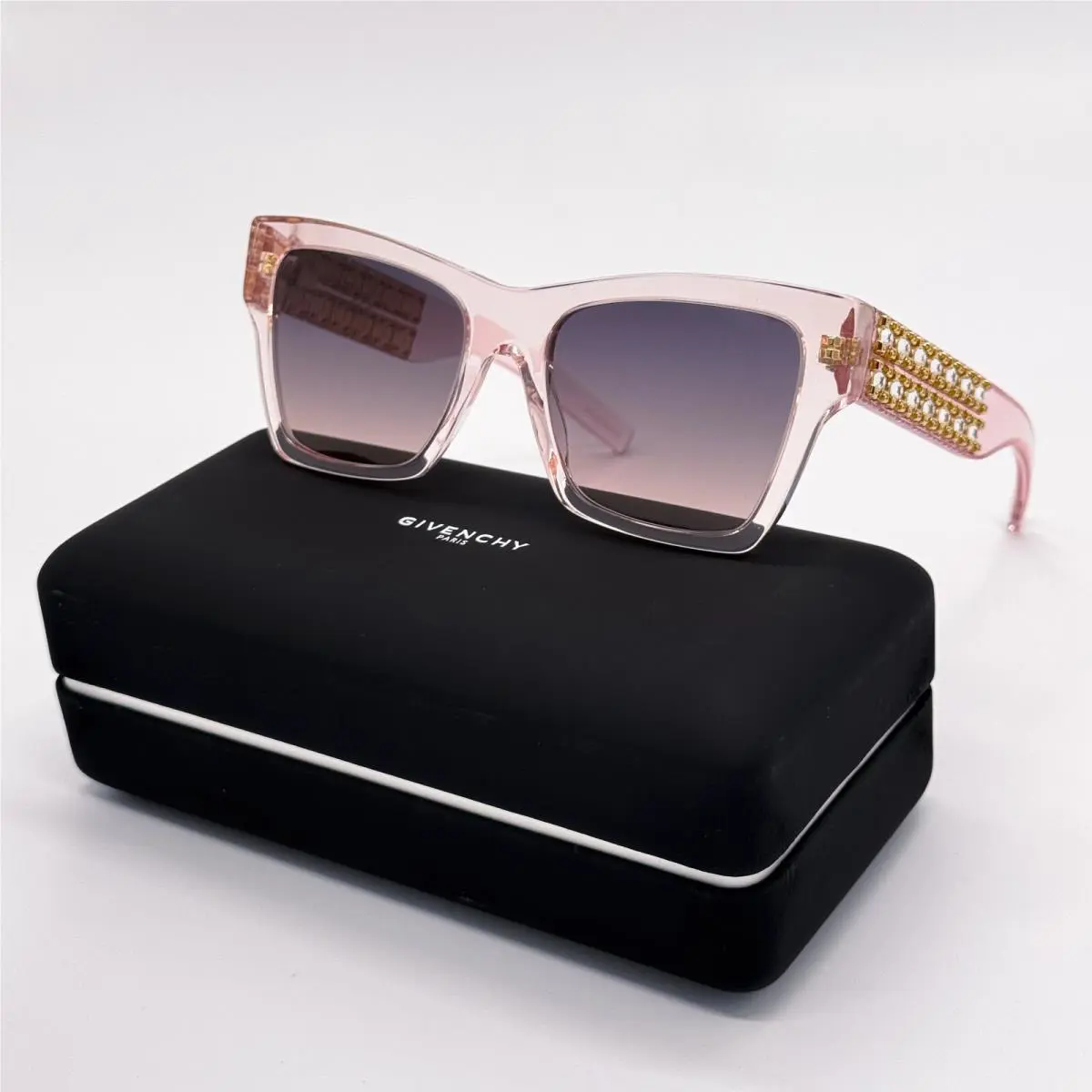 Givenchy GV40076I 72B Transparent Pink Women Sunglasses Givenchy