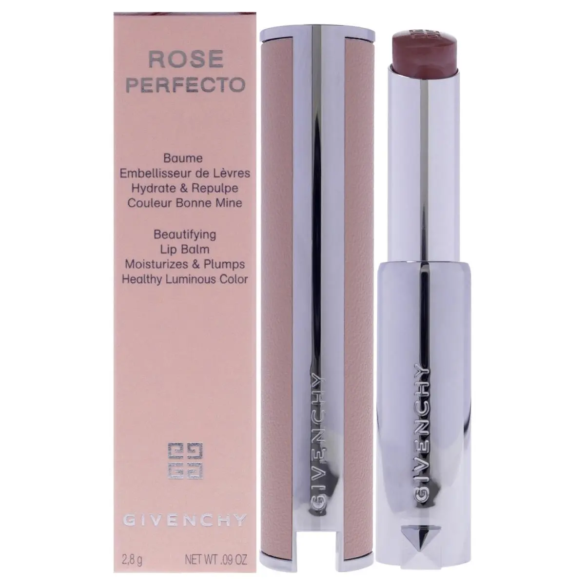 3 Pack Rose Perfecto Beautifying Lip Balm - 110 Milky by Givenchy - 0.09 oz