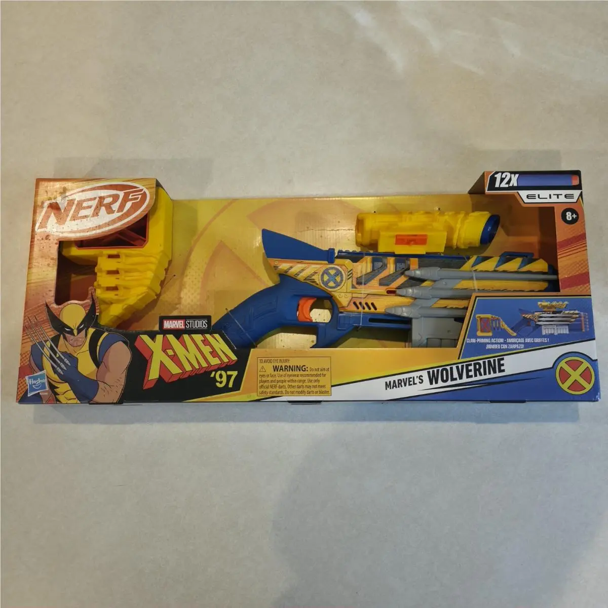 Wolverine X-men `97 Nerf Blaster Marvel Disney+ Series