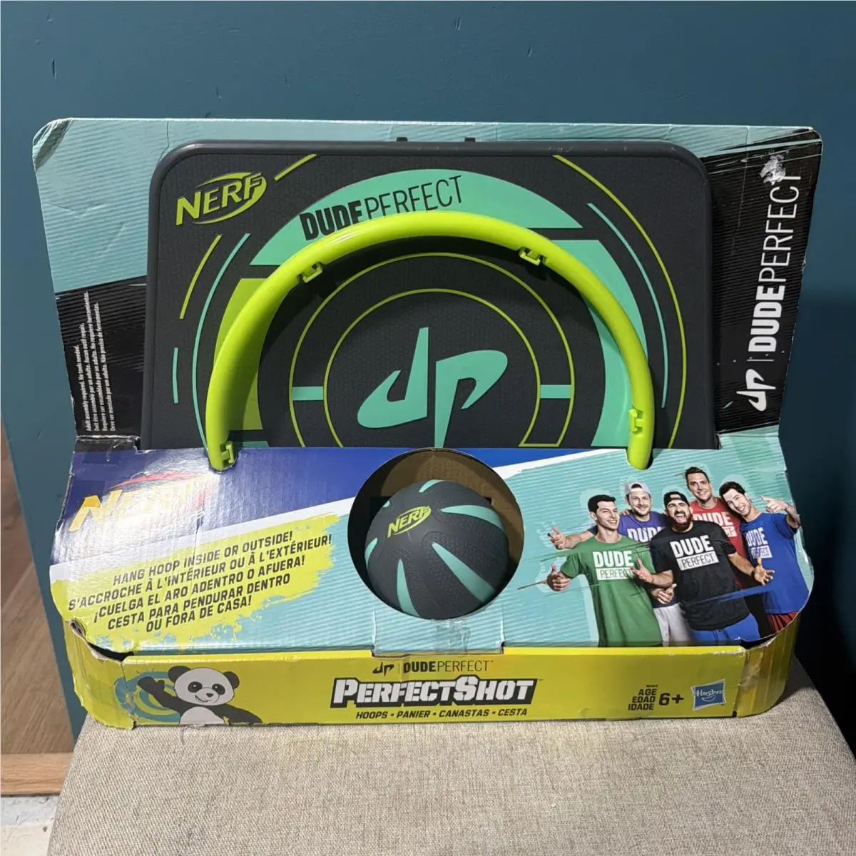 Nerf Dude Perfect Perfect Shot Basketball Indoor Set