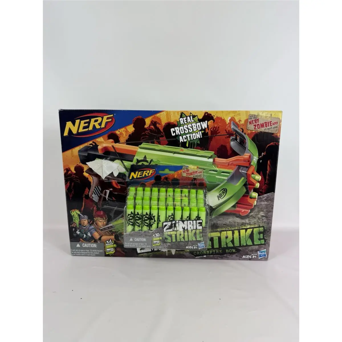 Nerf Zombie Strike Crossfire Bow W/ 30 Extra Darts