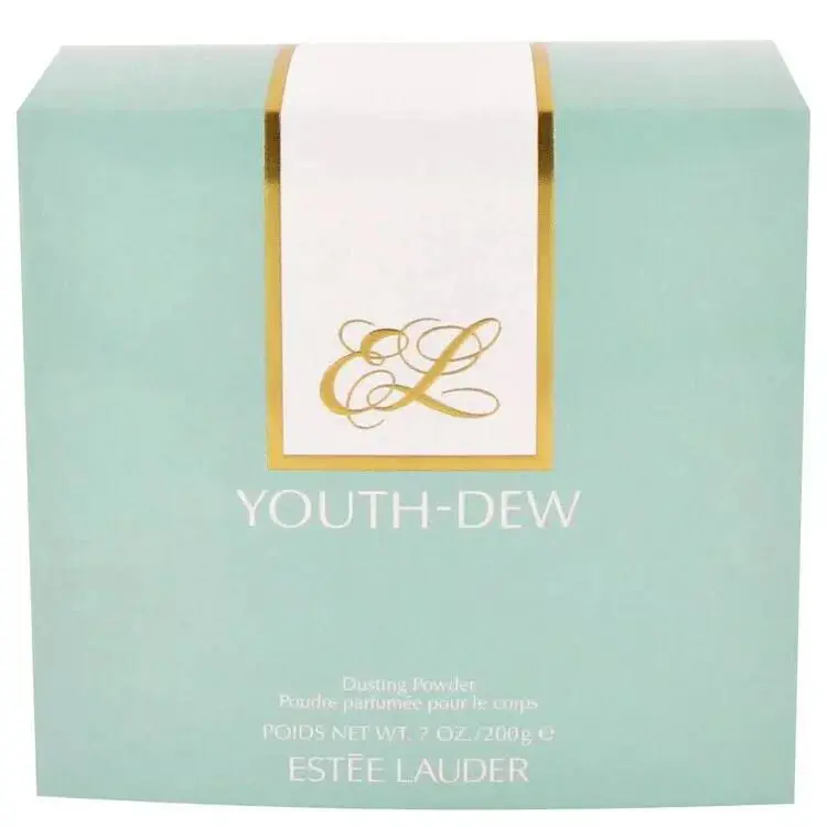 Estee Lauder Youth Dew Dusting Powder with Puff Full Size 7oz/200g - White
