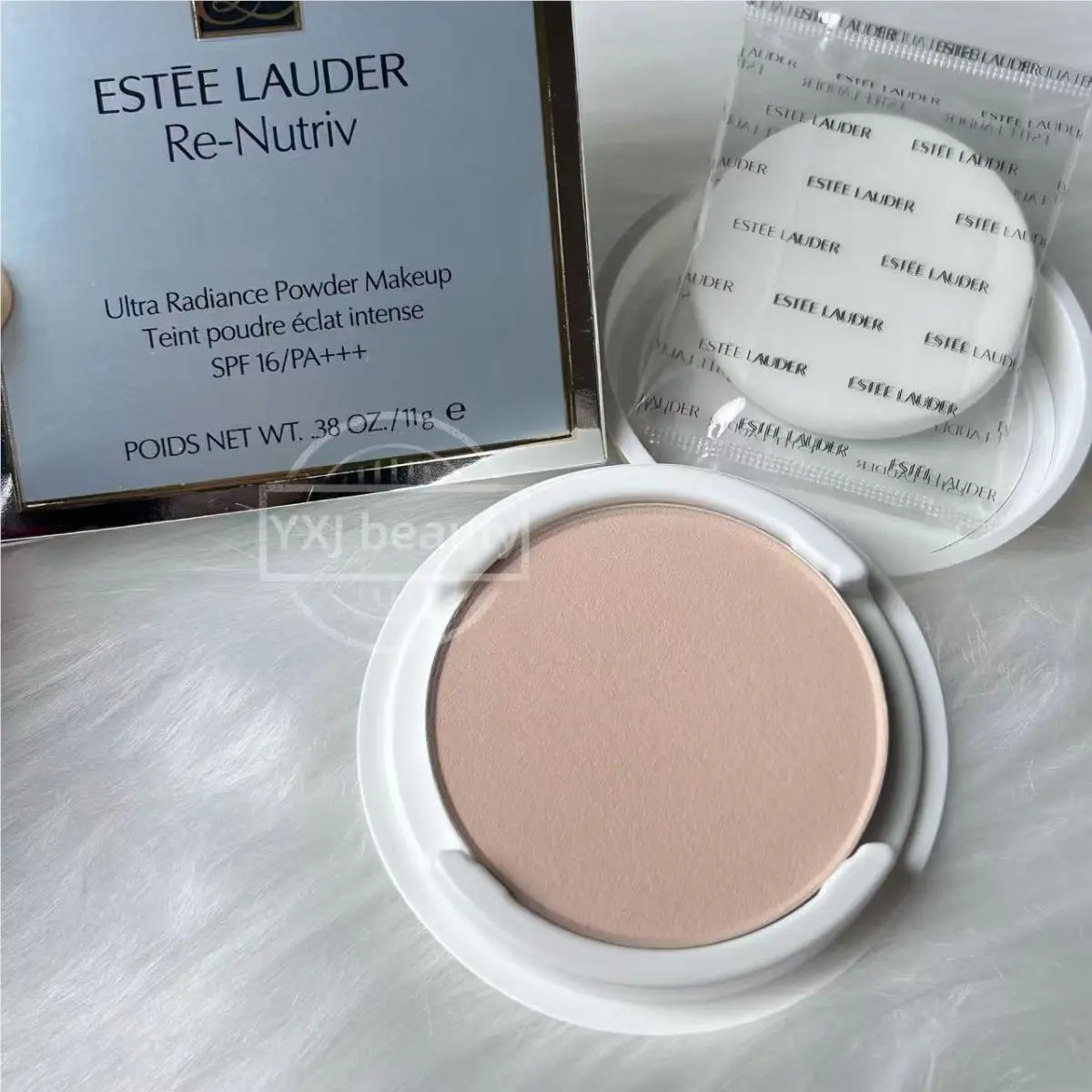Estee Lauder Re-nutriv Powder Foundation SPF16 1C0 Full Size 11g Refill Rare