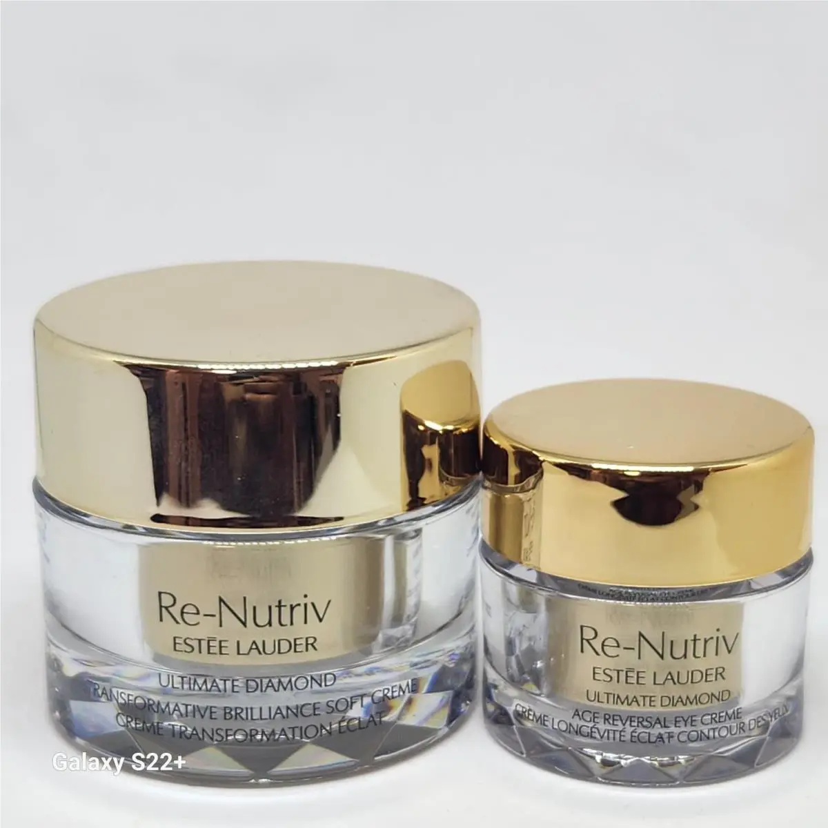 Estee Lauder Re-nutriv Ultimate Diamond Soft Creme 15ml A35 + Eye 5ml AA4 Cream