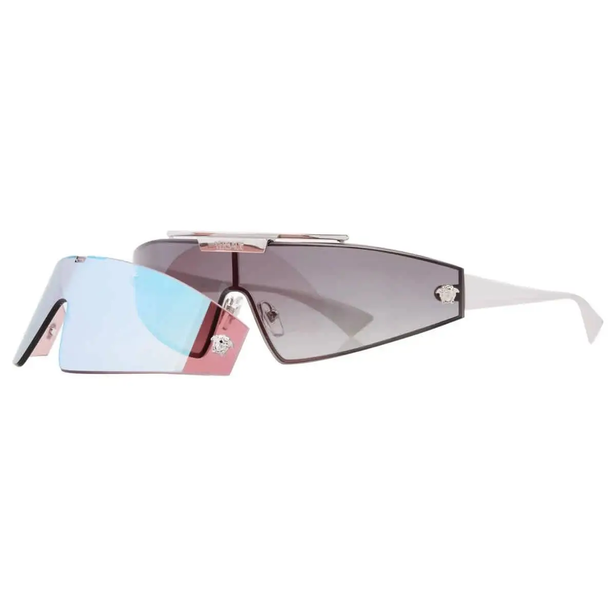 Versace Grey Gradient Shield Ladies Sunglasses VE2265 100011 144 VE2265 100011