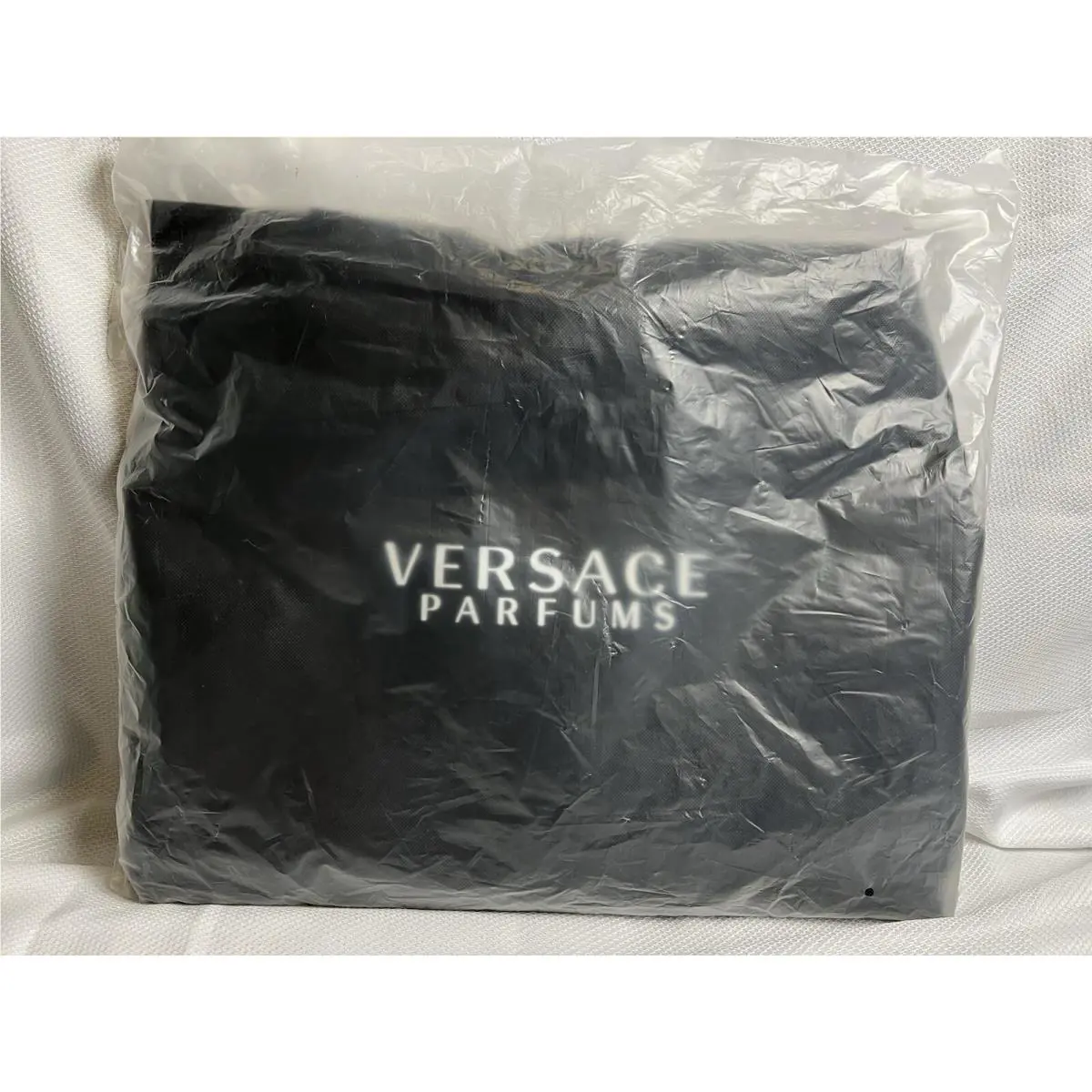 Versace Parfums Duffle Bag Black Navy Blue Weekender Gym Travel Luggage Unisex