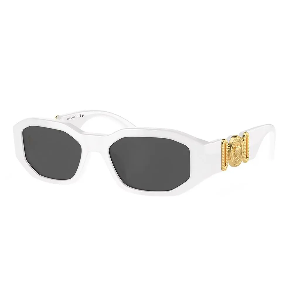 Versace VK 4429U 314/87 White Plastic Irregular Sunglasses Grey Lens