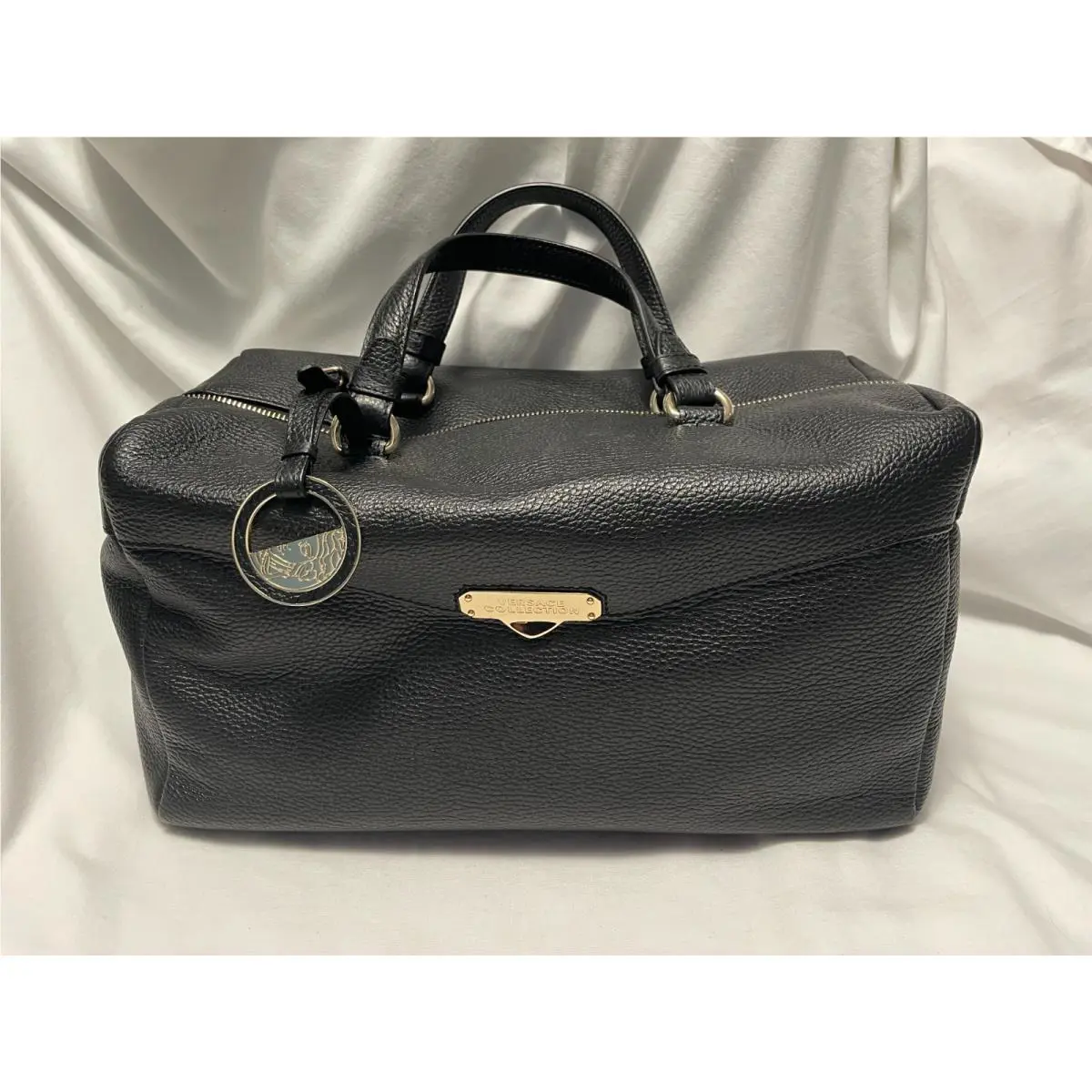 Versace Collection Travelling Case Vitello Stampa Alce Black