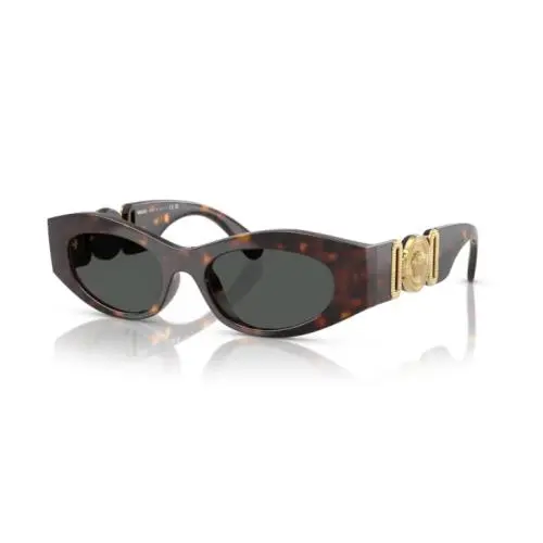 Versace VE4480U 108/87 Havana/dark Grey Cat-eye Women`s Sunglasses
