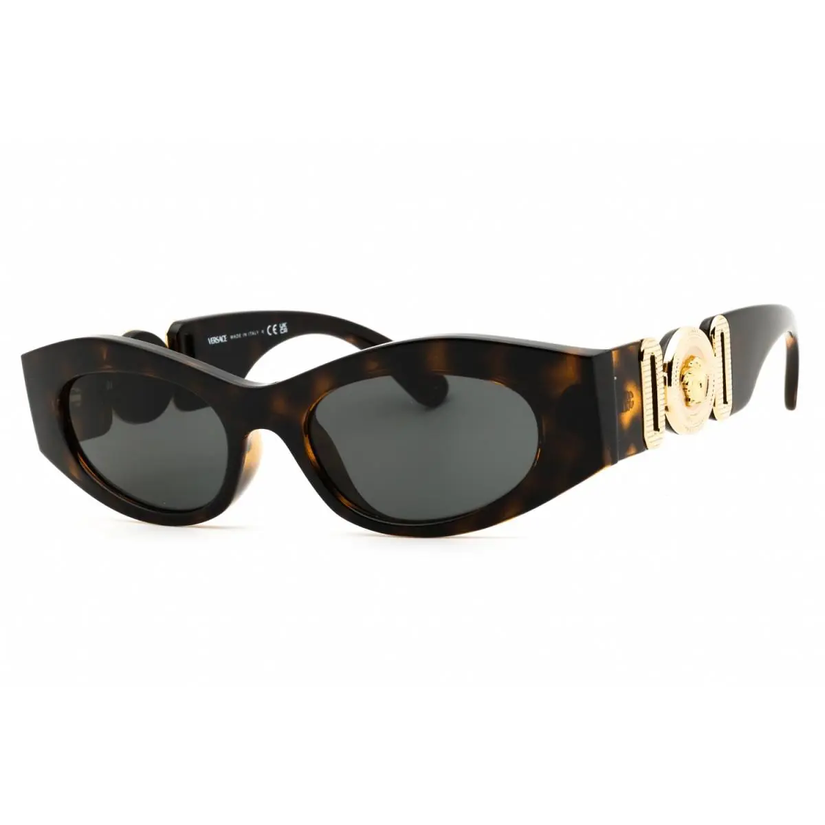 Versace VE4480U 108/87 Havana/dark Grey Cat-eye Women`s Sunglasses