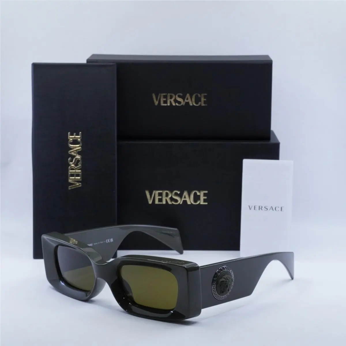 VE4474U 549173 Dark Olive/dark Brown 52-20-140 Sunglasses by Versace