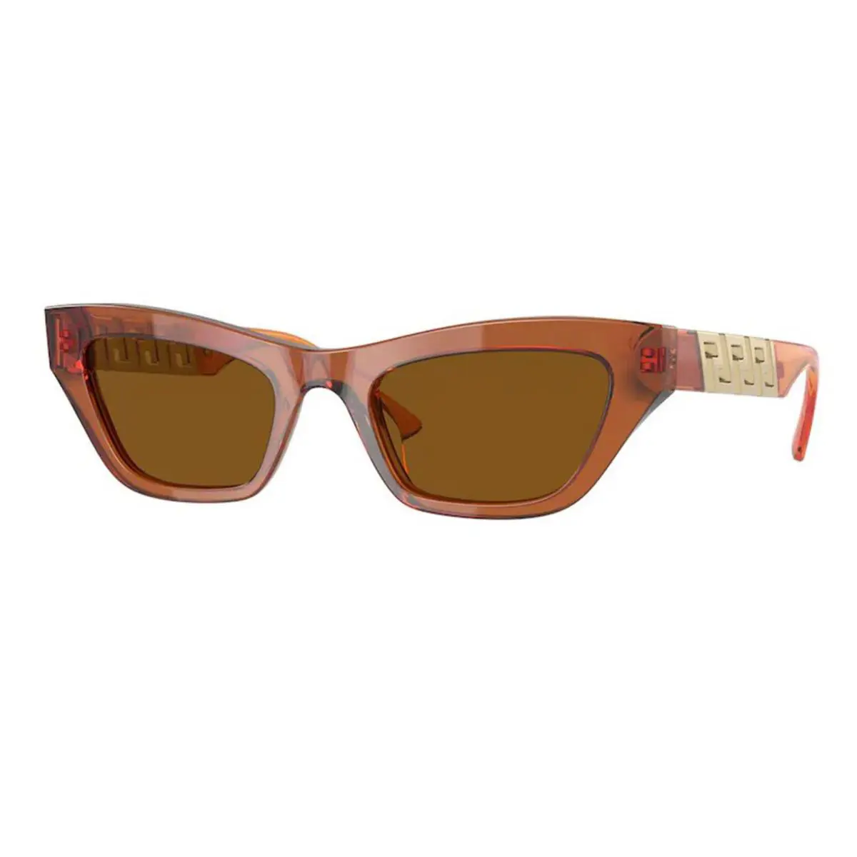 Women`s VE4419-532963 Fashion 52mm Transparent Orange Sunglasses by Versace