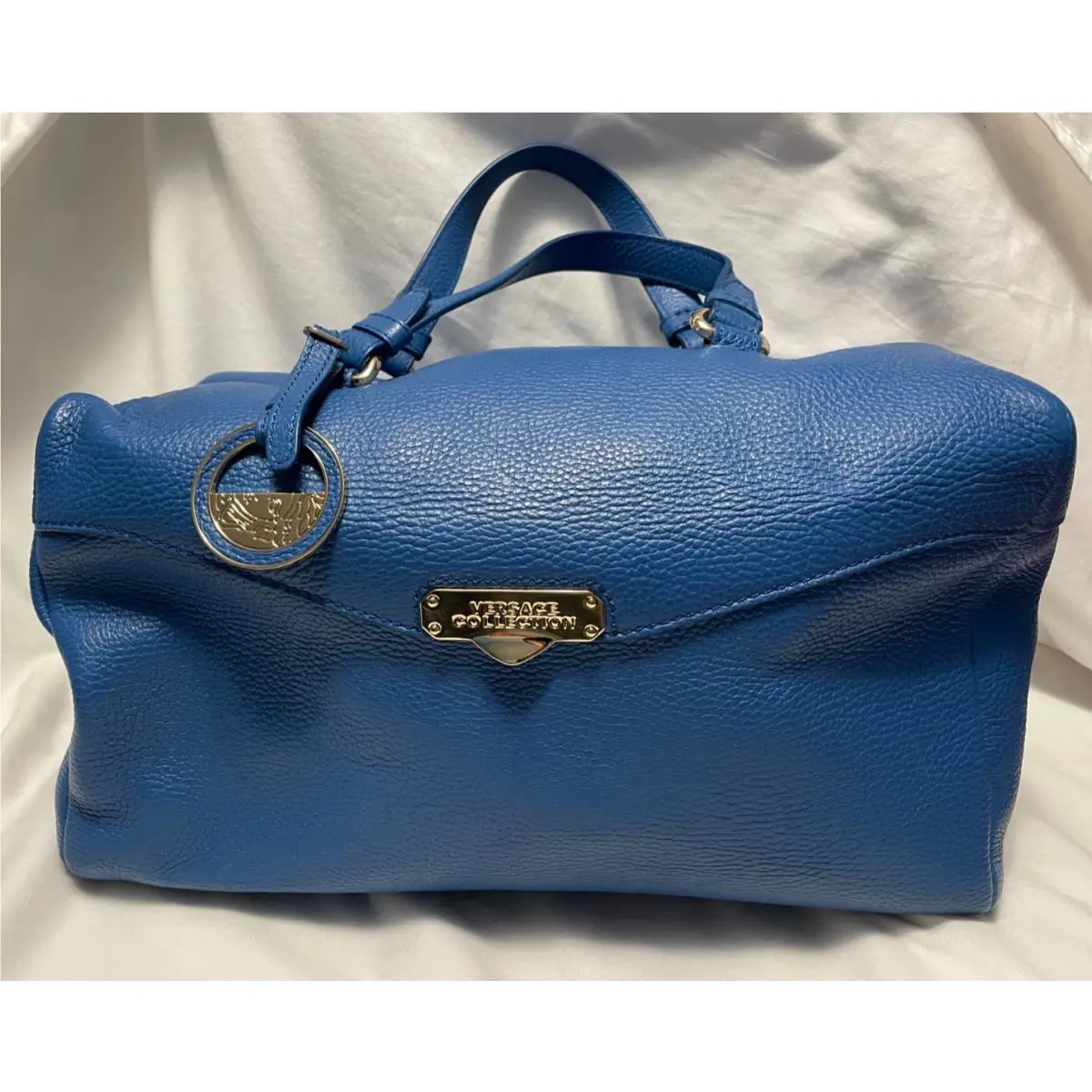 Versace Collection Travelling Case Vitello Stampa Alce Bluette