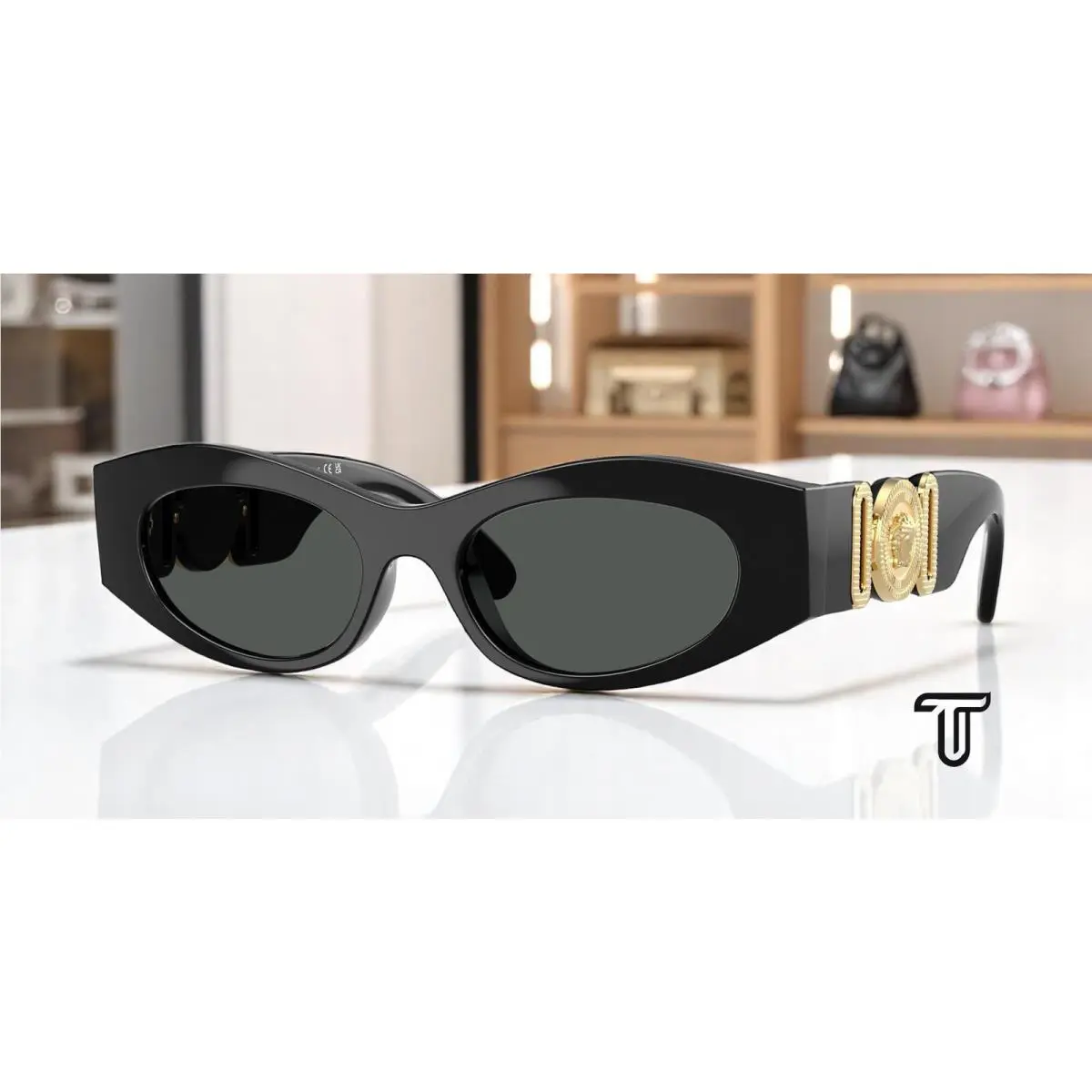 Versace VE4480U GB1 87 Black Dark Grey 51 mm Women`s Sunglasses