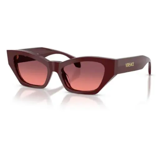 Versace VE4488U 551520 Solid Red/pink Gradient Violet Cat Eye Women`s Sunglasses