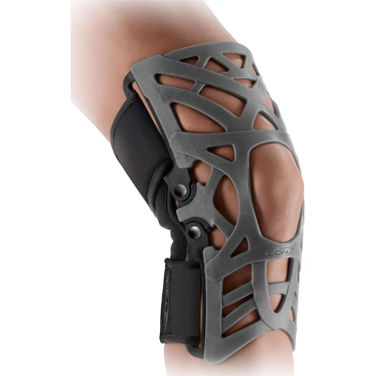 Donjoy Reaction Web Knee Brace Lightweight Patella Stabilizing Sleeve Grey