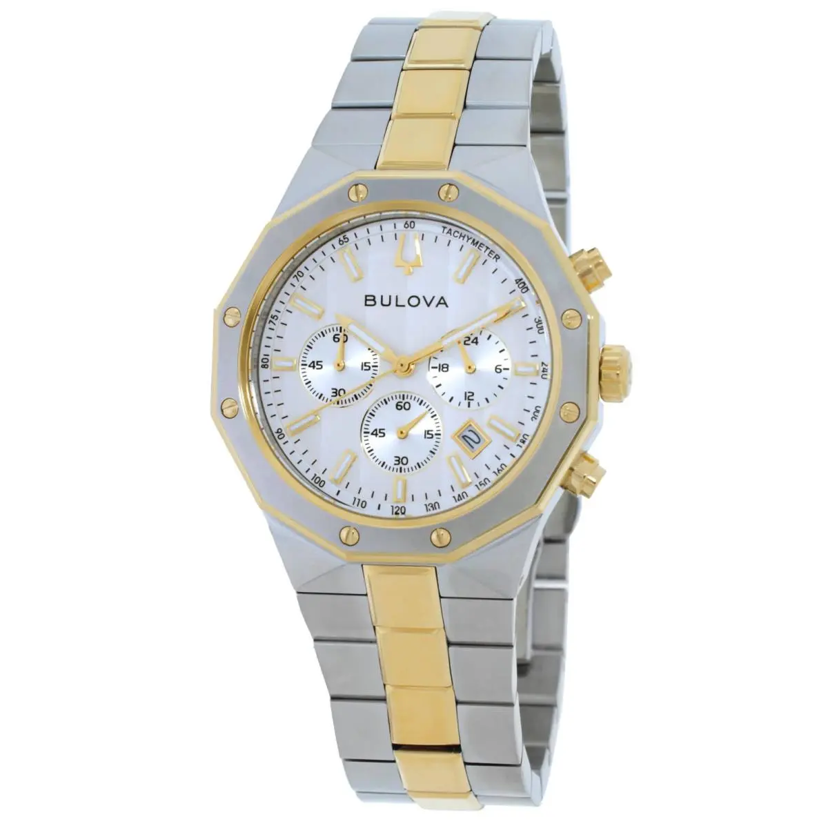 Bulova Prestige Chronograph Quartz Men`s Watch 98B450