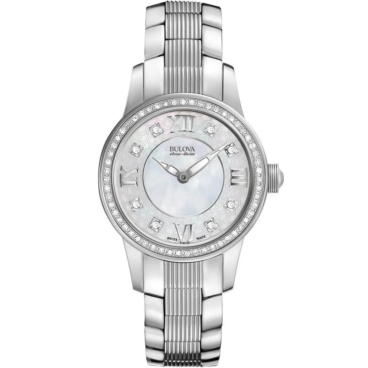 Bulova Accutron Masella 63R131 Diamond Mother-of-pearl Dial Ladies Watch 295