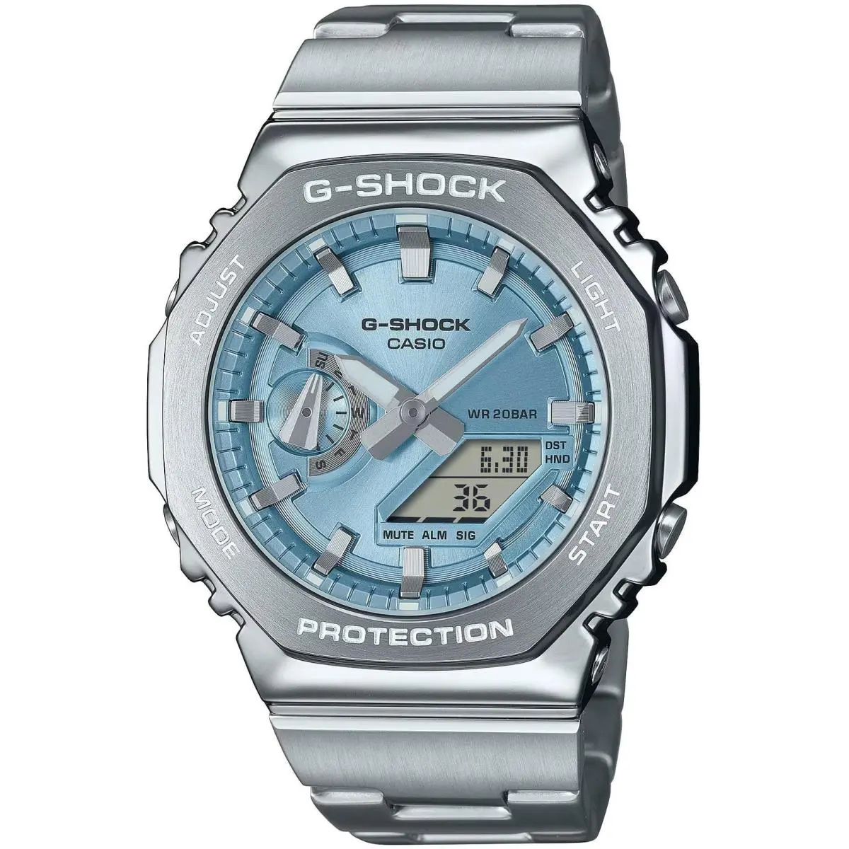 Casio G-shock Metal Covered Ana-digi Mens Watch GM2110D-2A