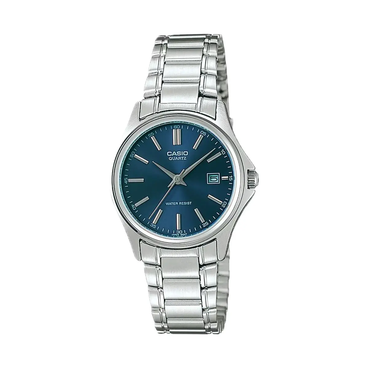 Women’s Blue Dial Stainless Steel Bracelet Watch - LTP-1183A-2A by Casio