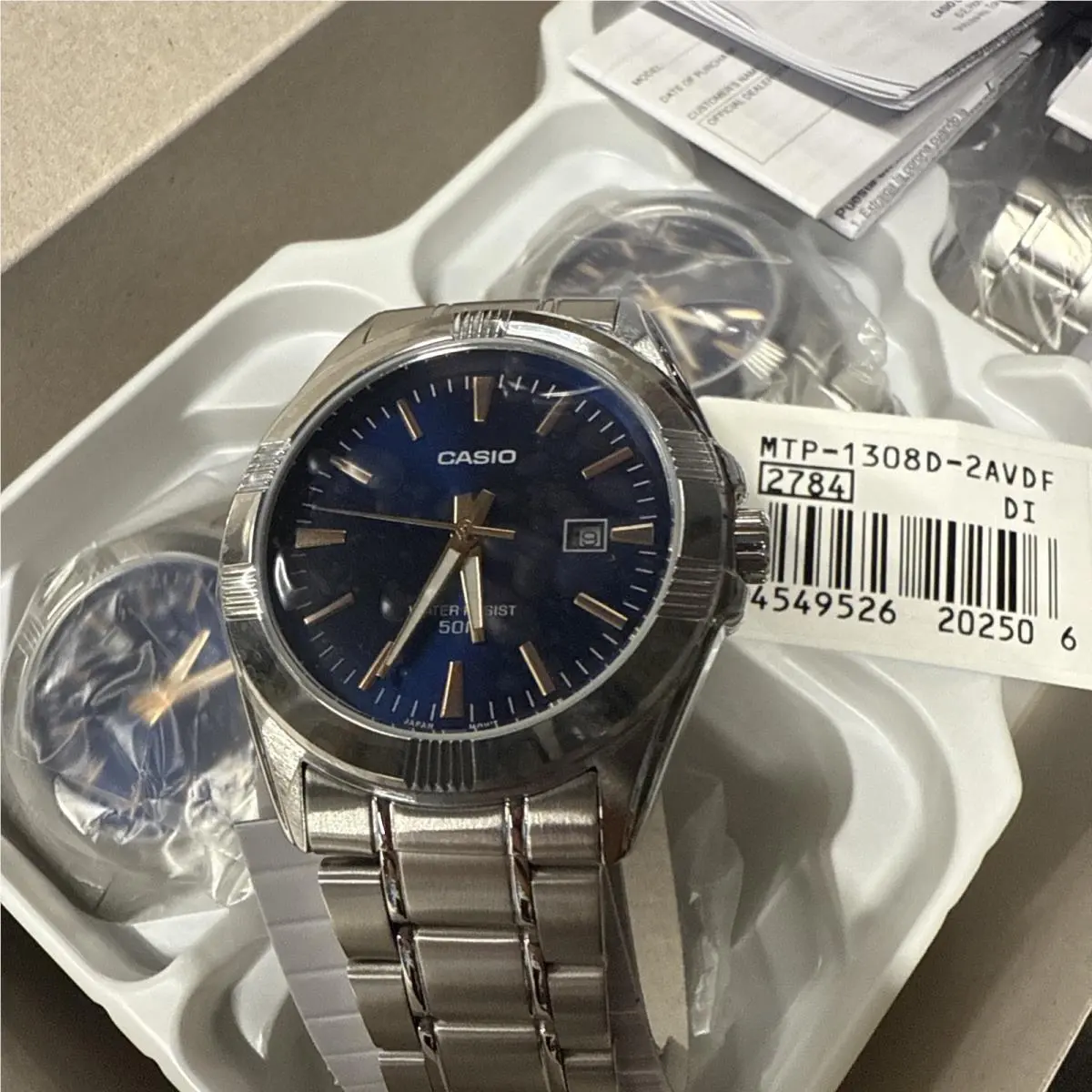 Casio Men`s Standard Analog S.steel Band Watch MTP1308D-2A MTP-1308D-2A