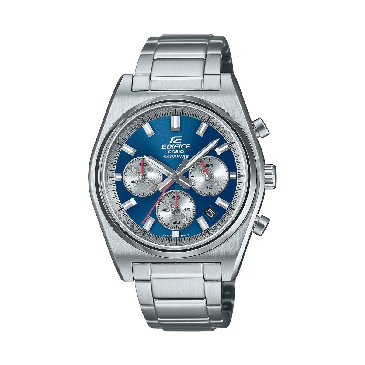 EFB-730D-2AV Series Men`s Watch Silver/blue 100WR Chronograph Date Display by Casio