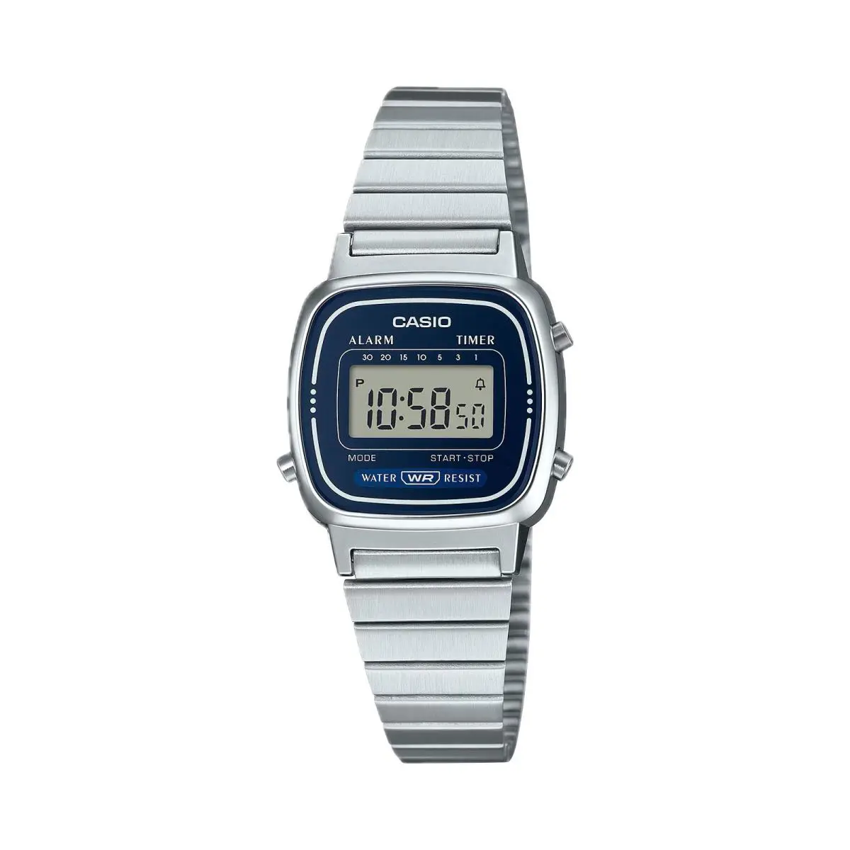 Casio Women s Silver Digital Retro Watch - LA-670WA-2D