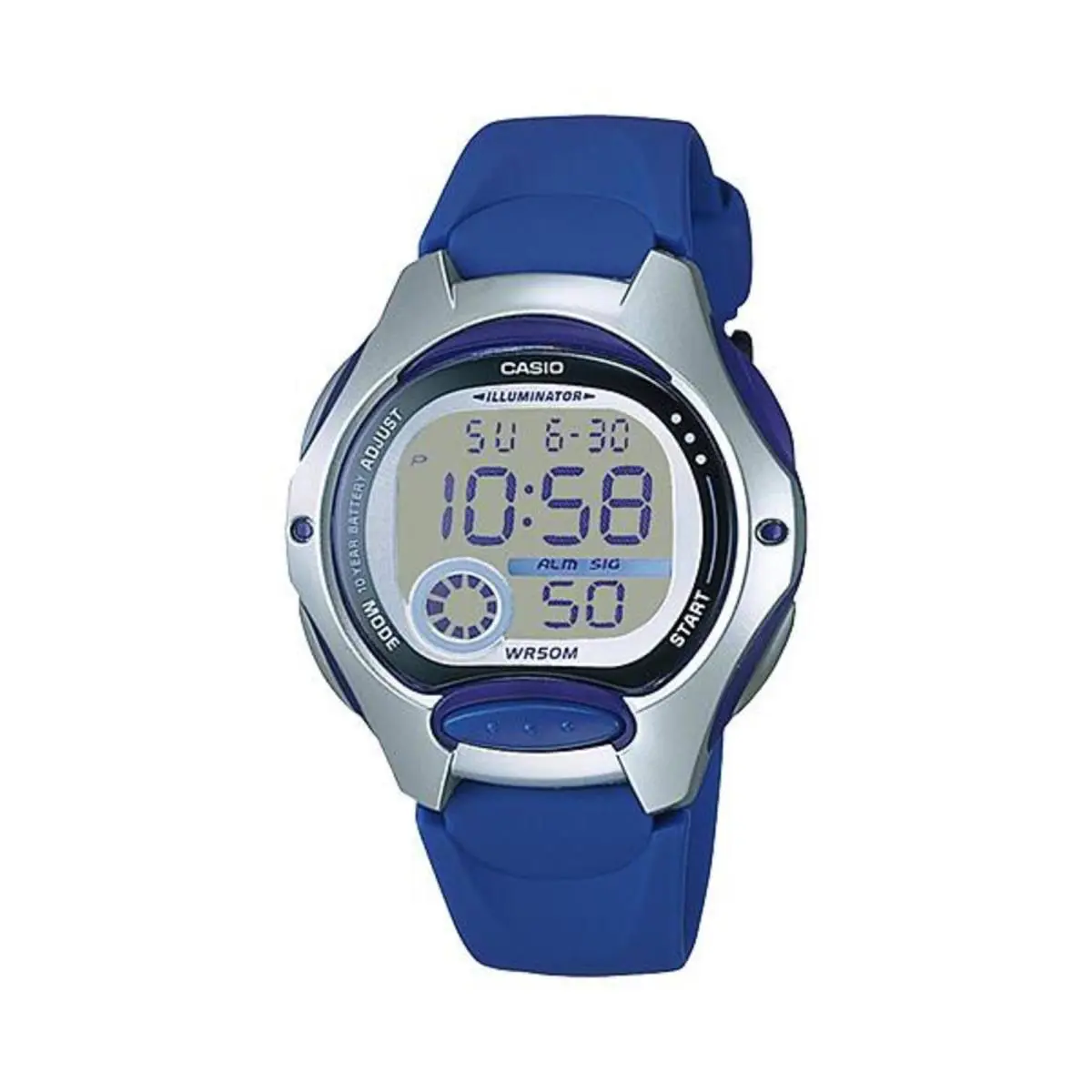 Casio Women s Blue Digital Resin Strap Watch - LW-200-2AVDF
