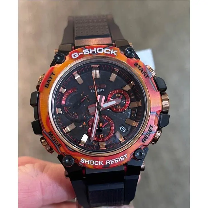 G-shock Mt-g Chrono 40th Anniversary Flare Red Watch MTGB3000FR-1A by Casio