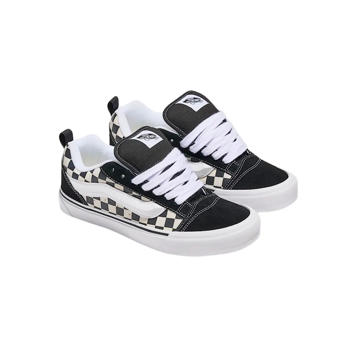 Vans shoes - VANS Knu-Skool - VN0009QCBKV - Clear, r: Checkerboard 0