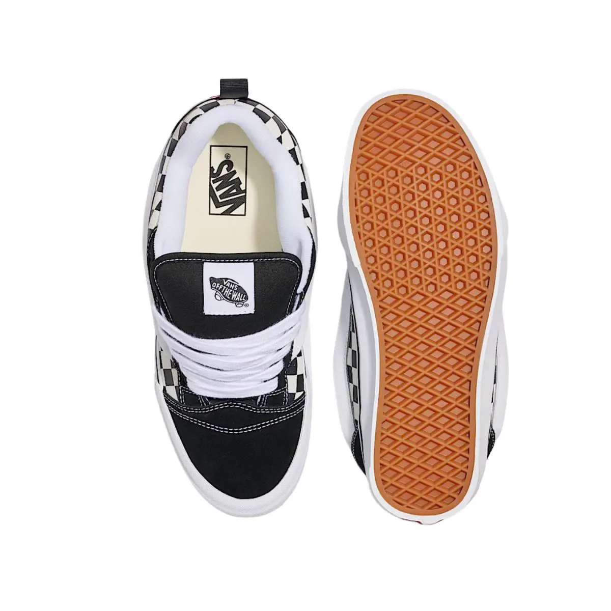 Vans shoes - VANS Knu-Skool - VN0009QCBKV - Clear, r: Checkerboard 1
