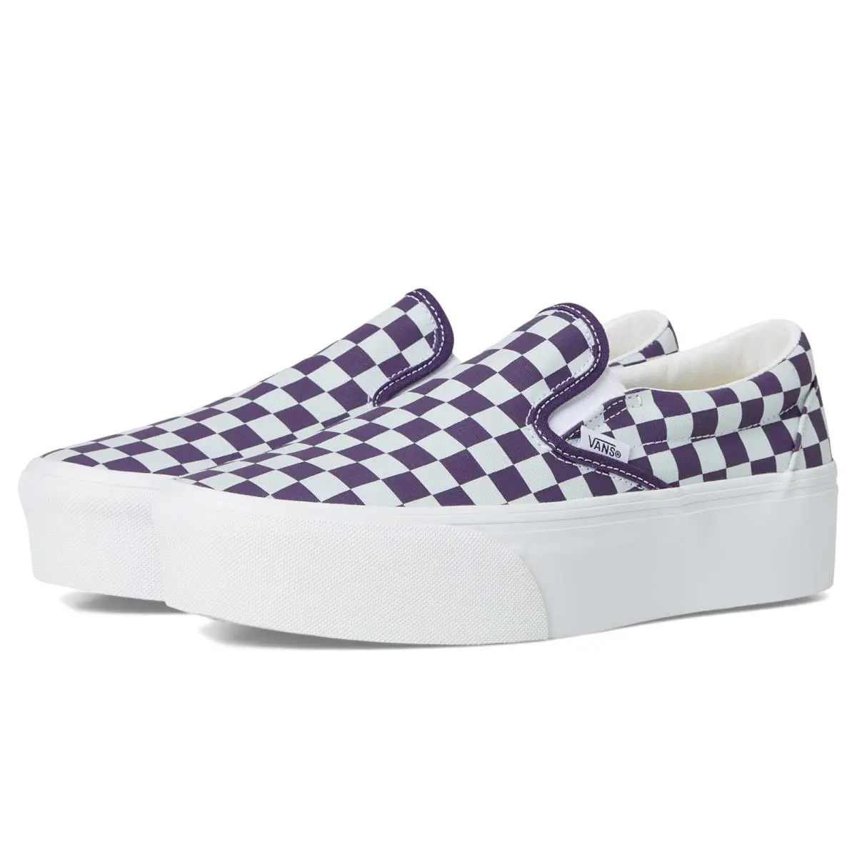 Unisex Sneakers Athletic Shoes Vans Classic Slip-on Stack Form - Sepia Rose/Pine Forest