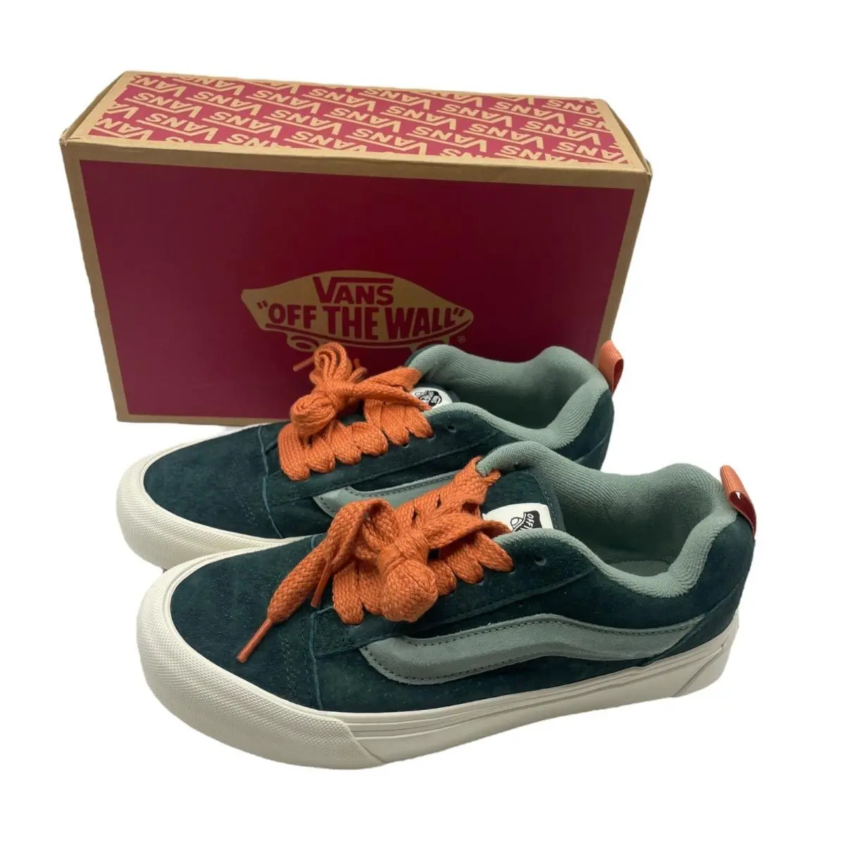 Vans Golden Hour Knu Skool Skate Sneakers Shoes Green Gables VN0009QC2LN US 8