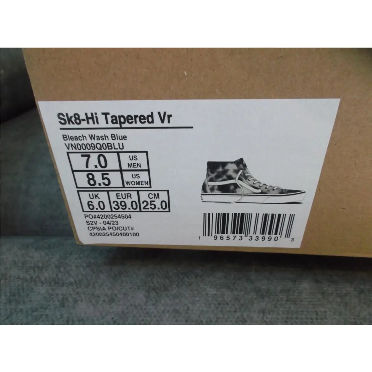 Vans shoes - VANS Sk8-Hi - VN0009Q0BLU - Blue (UPC: 196573339903) 0