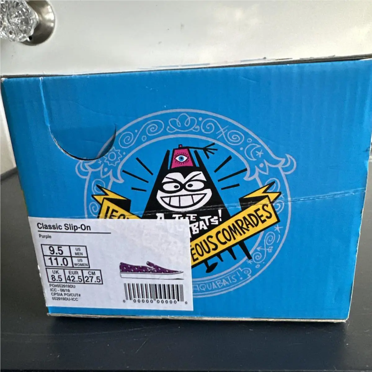 Vans shoes - vans Classic Slip-on x the aquabats - Purple 9