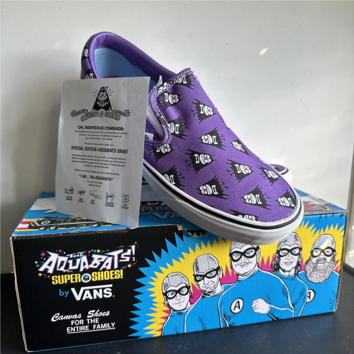 Vans shoes - vans Classic Slip-on x the aquabats - Purple 0