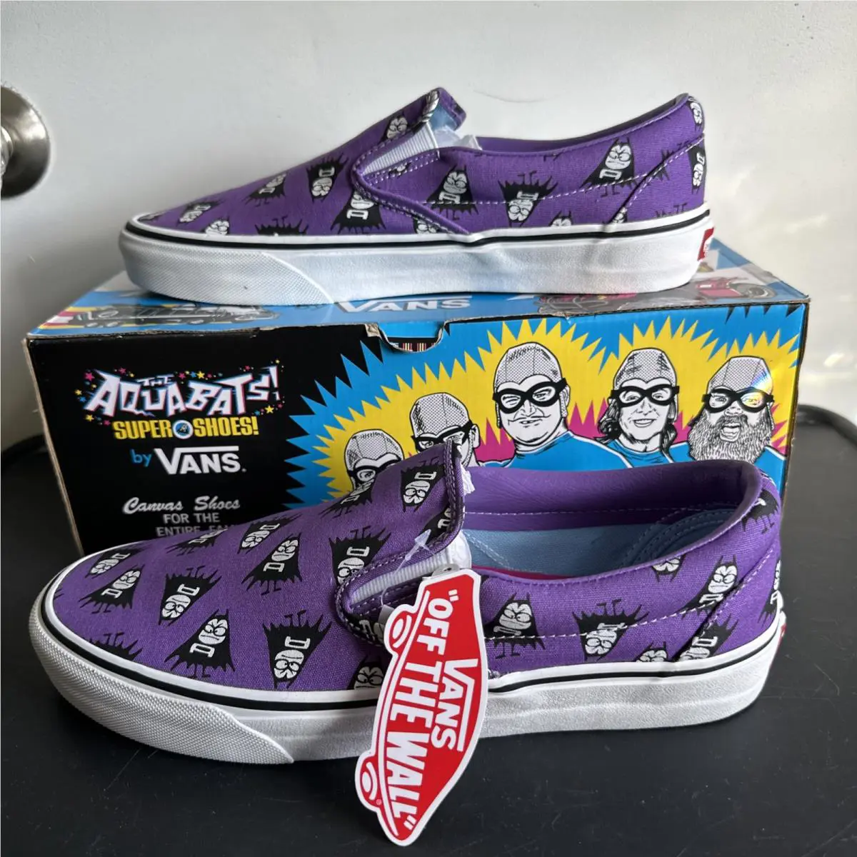 Vans shoes - vans Classic Slip-on x the aquabats - Purple 3